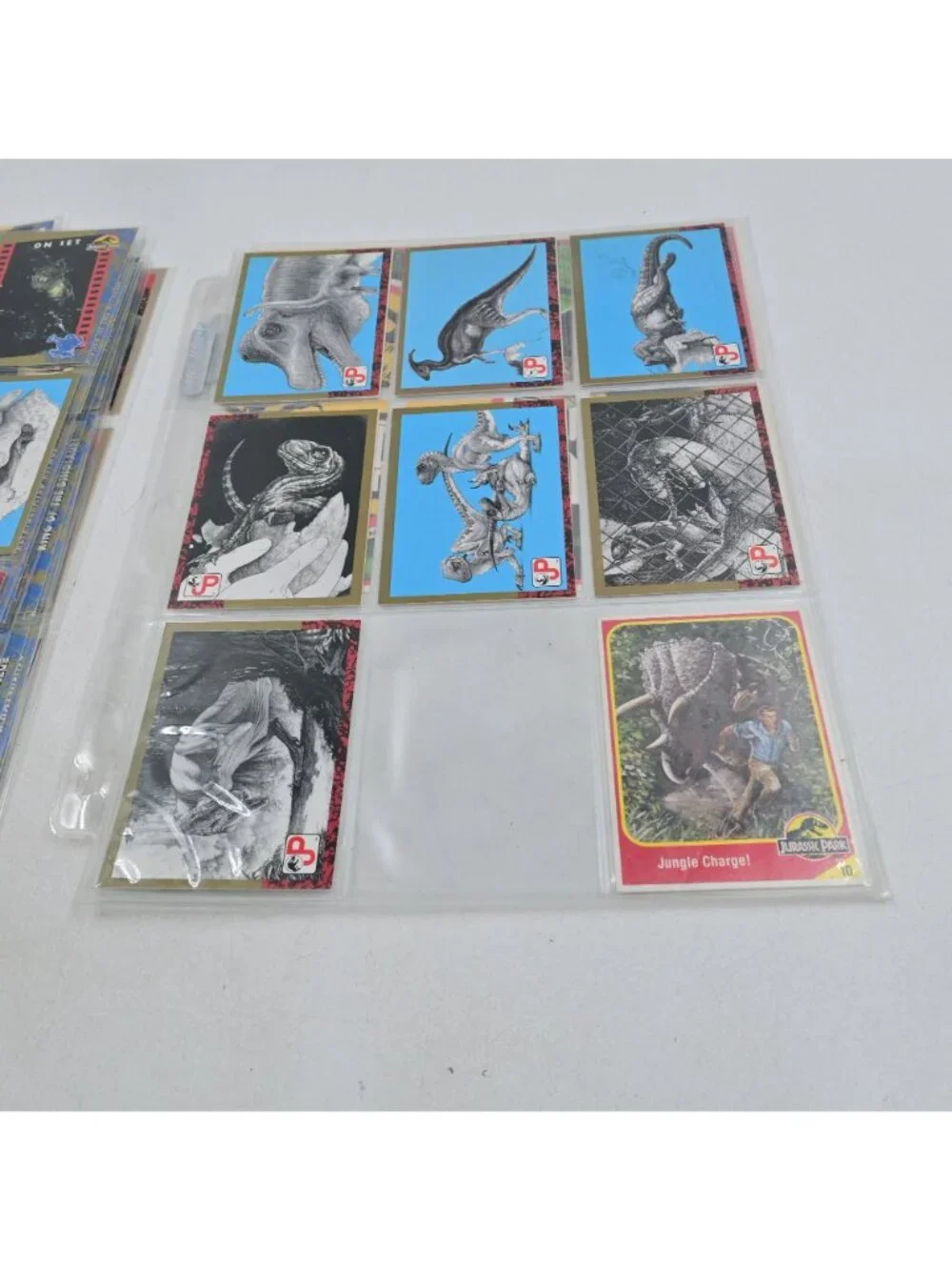 Topps Jurassic Park Trading Card Complete 1-88 Set + 10 Puzzle Card Set Vintage